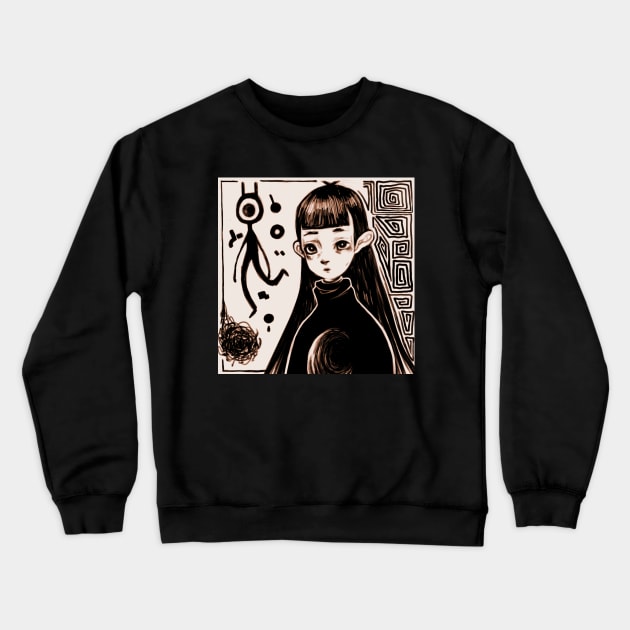 Little you in the limbo Crewneck Sweatshirt by Azuldegris